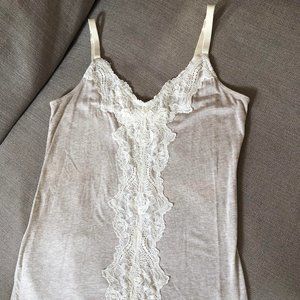 Banana Republic Pink Cotton Lace Cami Size S